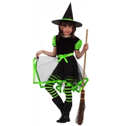 déguisement petite sorcière verte , Halloween enfant