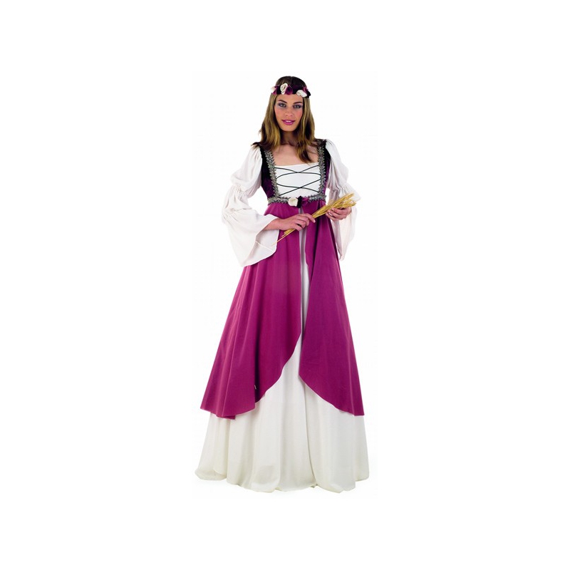 Déguisement médiéval femme rose