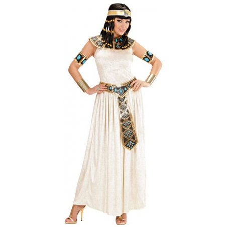déguisement femme égyptienne, incarnez Cléopâtre vêtue de cette robe égyptienne et de ses accessories