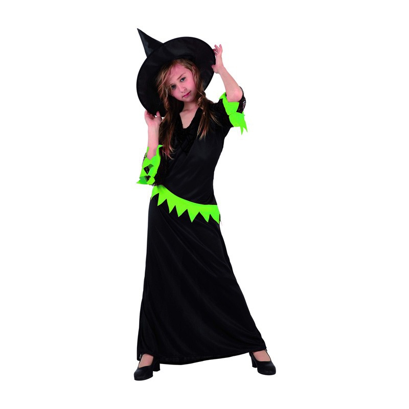 deguisement de sorciere verte pour fille - costume halloween