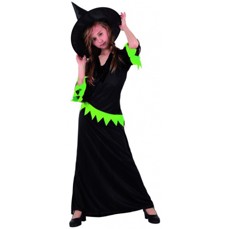 deguisement de sorciere verte pour fille - costume halloween