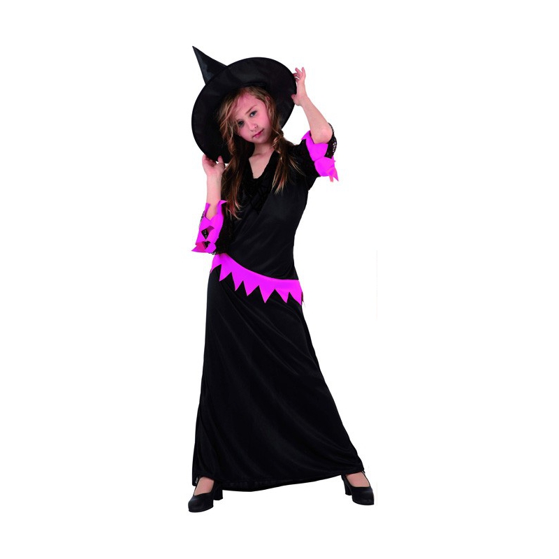 deguisement de sorcière noire et rose pour filles - costumes halloween