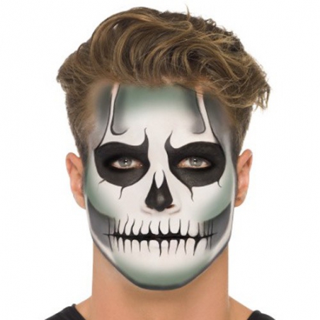 maquillage squelette phosphorescent, incarnez un bourreau d'halloween