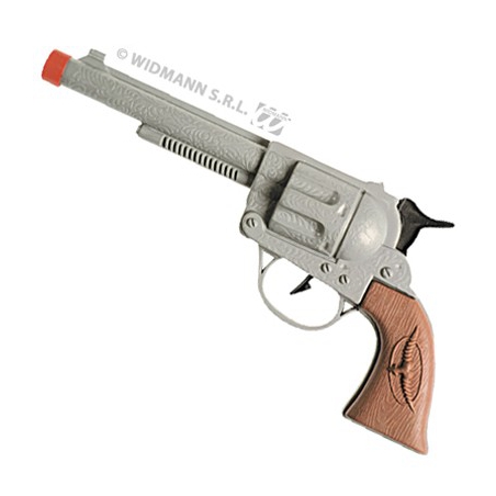 pistolet de cowboy, coloris gris - accessoire deguisements