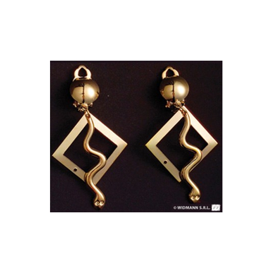 Boucles D'oreilles Pendantes Tribales égyptiennes En Laiton Doré - 81stgeneration - Neuf Avec étiquettes