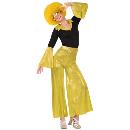 déguisement femme disco or années 80 et 70 idéal pour fêter le nouvel an déguisé