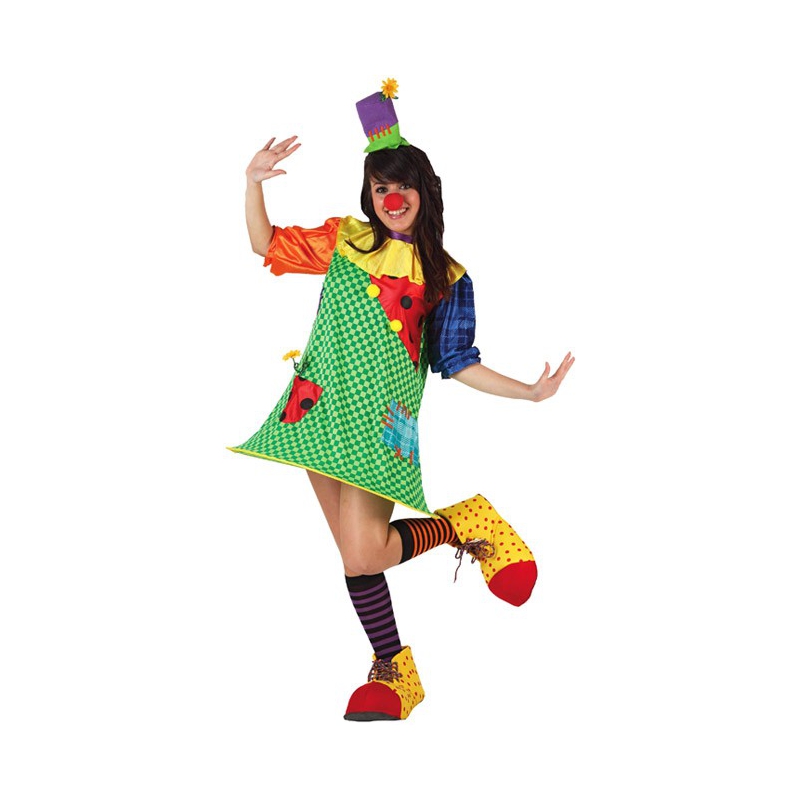 Déguisement clown femme multicolor - WA338 - costume carnaval
