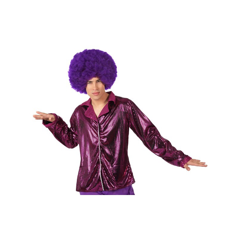 chemise disco fushia adulte - costume disco