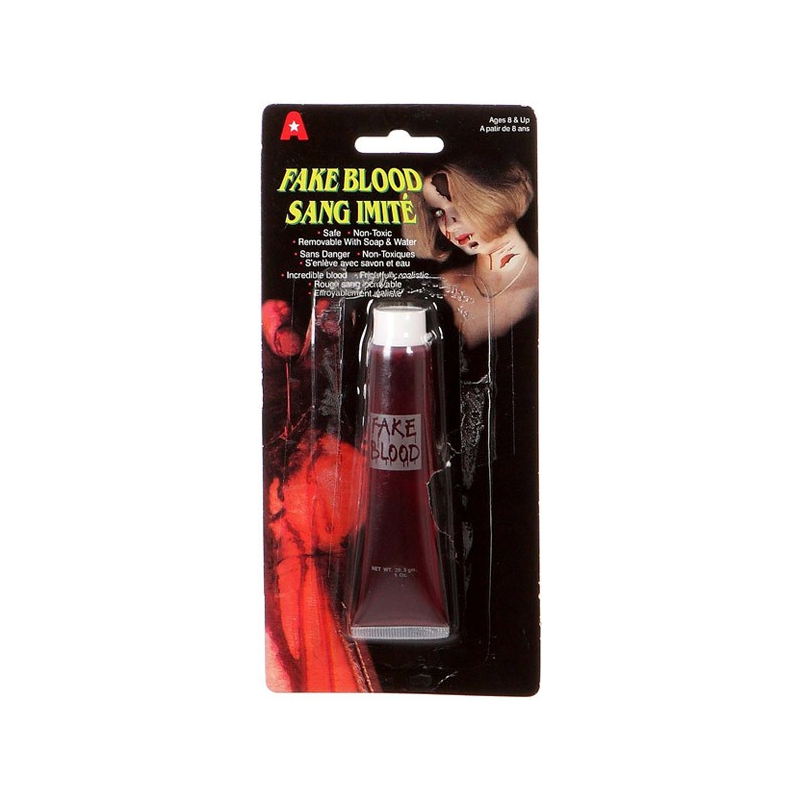 Faux sang en tube, offre davantage de réalisme à vos deguisements halloween - maquillage
