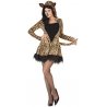 Déguisement leopard pour femme, robe à capuche - WA444S 