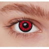 Lentilles loup rouge, complétez vos maquillages d'halloween grâce à cette paire de lentilles fantaisie rouge et noir