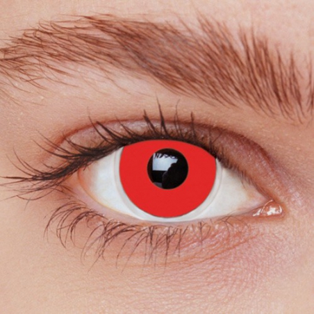 Lentille rouge, offrez davantage de réalisme à tous vos déguisements et maquillages d'halloween