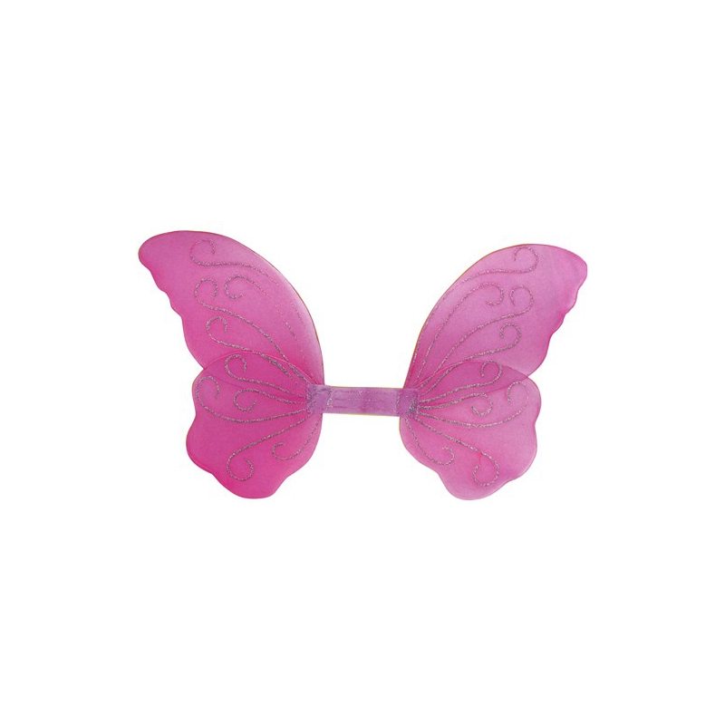 ailes roses papillon 50 cm - accessoire carnaval
