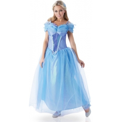 deguisement Cendrillon le film adulte, costume de princesse avec robe et peigne - costume Disney