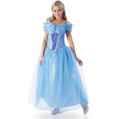 deguisement Cendrillon le film adulte, costume de princesse avec robe et peigne - costume Disney