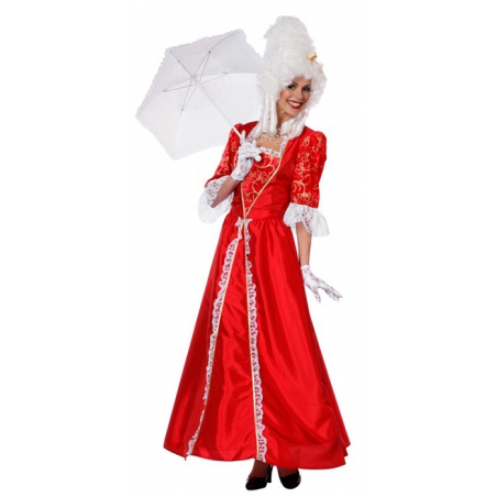 Déguisement marquise rouge adulte