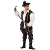 Déguisement pirate homme grande taille, costume avec pantacourt, ceinture et veste avec chemise incorporée