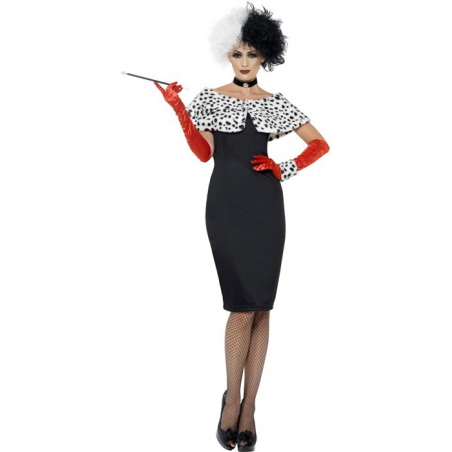 deguisement Cruella sexy adulte - personnage Disney "les 101 dalmatiens"