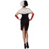 costume de Cruella noir et blanc pour adulte - deguisements halloween costume de Cruella noir et blanc pour adulte - deguisements halloween