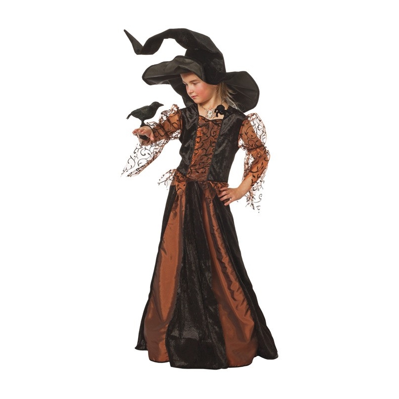 Spooktacular Creations Costume de Sorcière Méchante pour Enfant Costume Sorcière Classique Gothique pour Filles Halloween