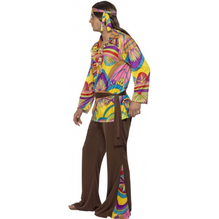 deguisement hippie cool, baba cool des années 60 et 70 pour homme