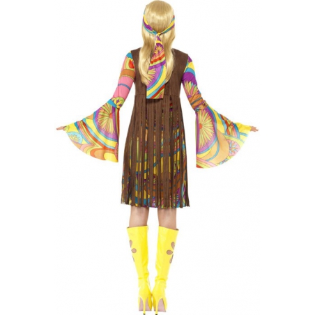 Costume hippie femme années 60, groovy et psychédélique