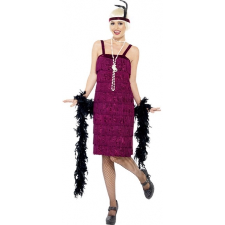 déguisement charleston années 20 avec robe et bandeau - costume cabaret