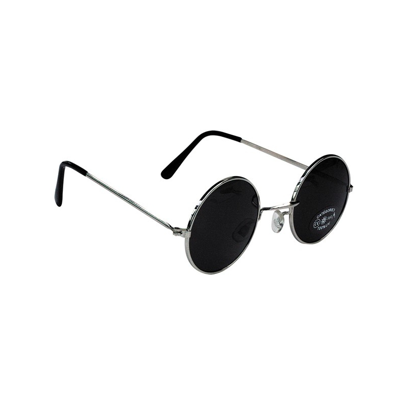 Lunettes rondes noires années 60