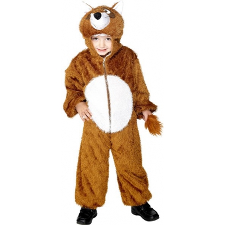 deguisement renard enfant 7 - 9 ans, costume animal