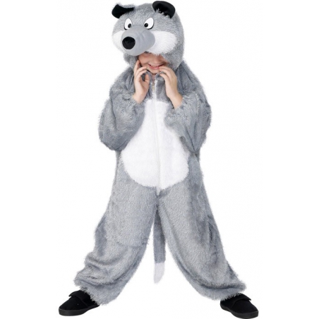 costume de loup pour enfant, deguisement animal de contes