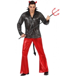 deguisement diable disco pour adulte, le démon de minuit - costume halloween