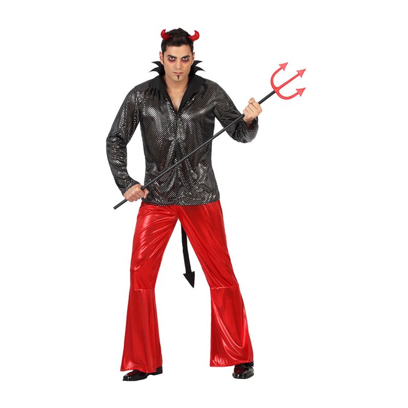 deguisement diable disco pour adulte, le démon de minuit - costume halloween