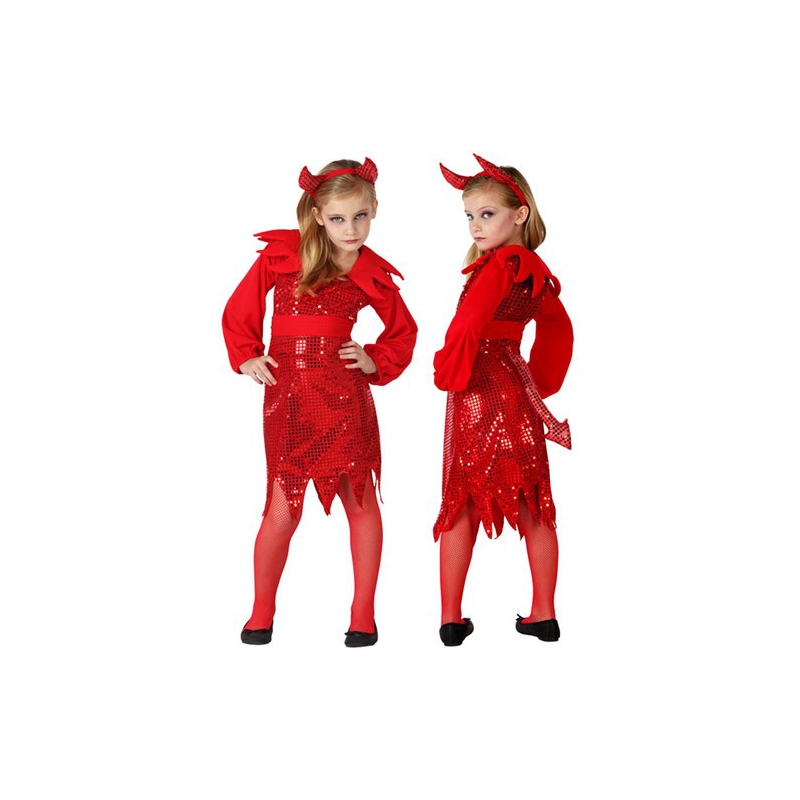 déguisement diablesse disco enfant de 3 à 12 ans - costume halloween