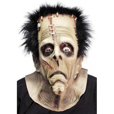 masque Frankenstein halloween en latex avec cheveux -   masques halloween