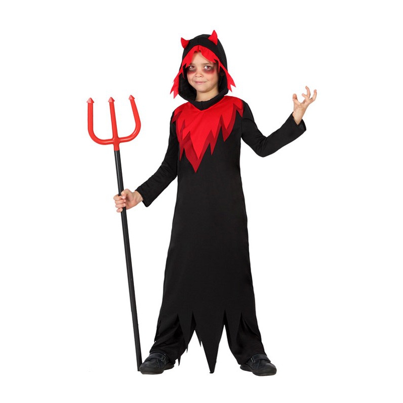 deguisement de diable rouge et noir  garçon - costume halloween