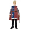 déguisement de roi Arthur pour enfant de 4 à 12 ans avec couronne