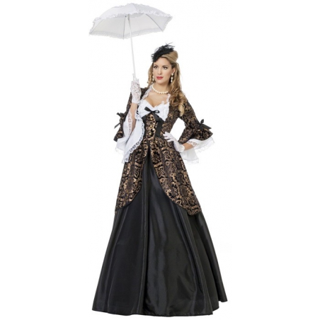 déguisement marquise noire adulte luxe - costume carnaval