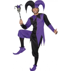 Déguisement de bouffon médiéval pour adulte - costume medieval homme