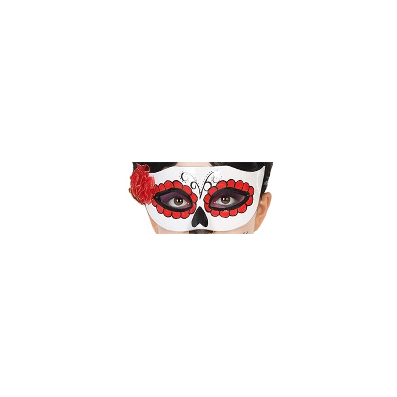 Loup mexicain halloween avec rose