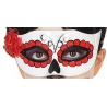 Loup mexicain avec rose "Dia de los muertos"