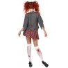 Déguisement femme zombie, uniforme d'écolière pour adulte - costume halloween