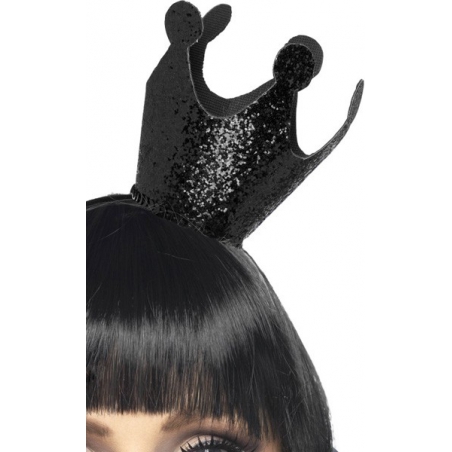 couronne de reine noire, accessoire déguisement halloween