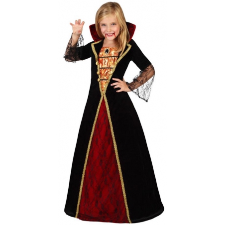 Déguisement de vampire pour fille de 3 à 12 ans - costume halloween