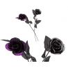 Rose noire à paillettes 