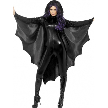 Cape noir chauve-souris halloween - deguisement vampire Cape noir chauve-souris halloween - deguisement vampire