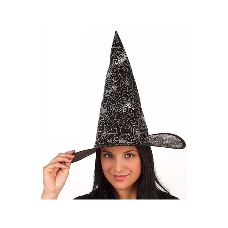 Costume Sorcière Halloween - Cape Longue Avec Capuche Et Chapeau à Araignée - Pour Adulte - 9