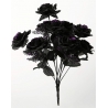 Bouquet de roses noires à paillettes violettes - accessoires et décoration halloween