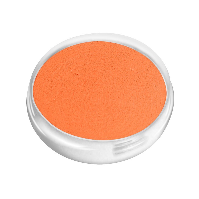 Maquillage à l'eau orange visage et corps - maquillage citrouille, sorciere halloween 