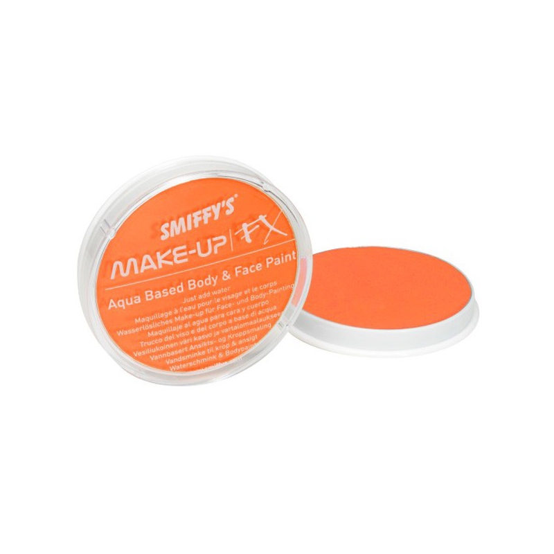 maquillage orange visage et corps, à l'eau 16 ml - maquillage halloween