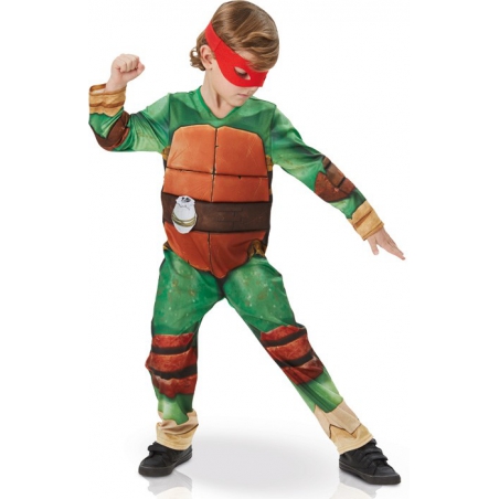 Costume de Tortue Ninja pour enfant avec combinaison rembourrée, masques et grenades - Déguisement enfant dessin animé